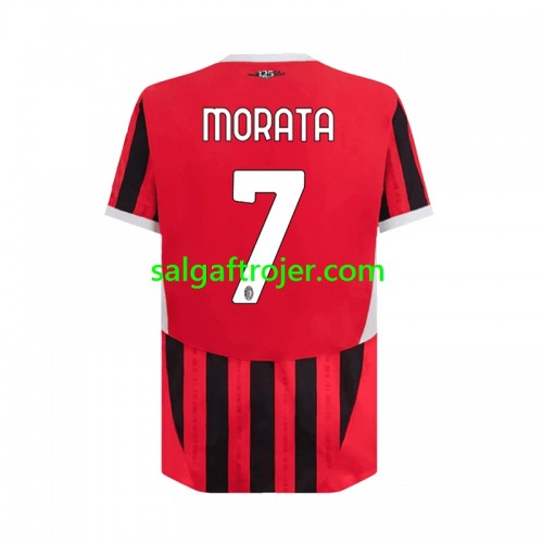 AC Milan Alvaro Morata 7 Fodboldtrøjer Hjemmebanesæt 2024/25 Kort ærmer AC Milan Alvaro Morata 7 Fodboldtrøjer Hjemmebanesæt 2024/25 Kort ærmer